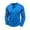 Blue, variant on FAIWAD Long Sleeve Shirts for Men Casual Button Pullover Soft Stretch Basic Tops Golf Workout Clothes