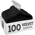 thumbnail image 1 of Velvet Ultra Slim Non Slip Shirt Hangers  100 Pack  Gray, 1 of 7