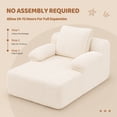 thumbnail image 6 of Ktaxon Corduroy Toddler Lounge Chair, Nap Sofa Floor Lounger, Boneless Chaise Couch for Kids Playroom Bedroom Beige, 6 of 10