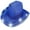 Blue, variant on Light Up Flashing Sparkly Glitter EL Wire LED Sequin Cowboy Hats (White) for Party Disco by PartyGlowz