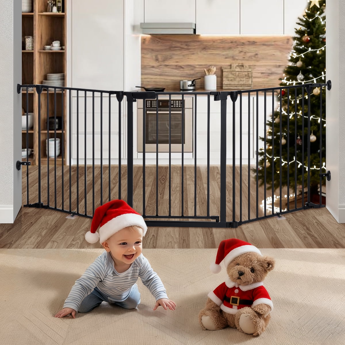 Regalo Adjustable Baby Gate, Super Wide, Easy Setup, Steel Frame