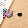 thumbnail image 4 of Ribbon Corsage Breast Cancers Awareness Brooch Lapel Pin Suit Costume Badges Sweater Jewelry Accessories for Women Girl 3, 4 of 4