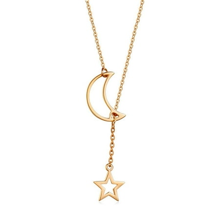 Rattan Hanging Chair Australia KABOER Trendy Fashion 925 Silver Moon Star Story Chain Hanging Necklace Female Jewelry Gifts Hot ()
