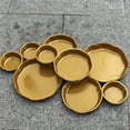 thumbnail image 4 of Taotanxi 9 Cluster Decorative Bowls Bright Gold Snack Tray Bowl Chip & Dip Serving Piece Strong Centerpiece Beautiful Room Accent & Entertaining Parties Home Decor Wedding Gifts, 4 of 8