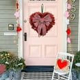 thumbnail image 7 of RBCKVXZ Valentine's Day Heart Wreath, Artificial Flower Wreaths for Front Door with Artificial Red Roses for Gifts Anniversary Wedding Candlelight Dinner Decor, 7 of 7