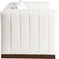 thumbnail image 4 of Meridian Furniture Mallina Cream Vegan Leather Loveseat, 4 of 7