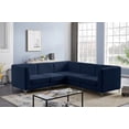 thumbnail image 4 of Meridian Furniture Alina Sectionnel Modulaire en Velours Bleu Marine, 4 of 18