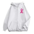 thumbnail image 5 of Shadoumai Womens Zip Up Hoodie Cancer Awareness Pullover Long Sleeve Casual Athletic Sweatshirt With Pocket Drawstring Fall Winter Jackets, 5 of 6