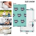 thumbnail image 2 of Coolnut Cute Ninjia Patterned Hand Towels 2 PCS, Cotton Bath Towel for Drying Face Hands Body Decorative Water Absorbent Lightweight Towels for Bathroom Ktichen Travel Gym, 16"x28", 2 of 6