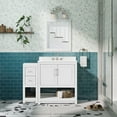 thumbnail image 3 of Linon Blakely White 31" Vanity Mirror and Floor Cabinet Set, 3 of 6