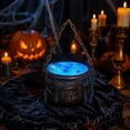 thumbnail image 6 of Halloween Decorations Witch Cauldron with LED Lights and Sound Effects, Spidery Fog Machine, 31.49x22.24 Inch Vintage Magic Brew Cauldron Set for Home, Mantel, Kitchen and Party Decor, 6 of 6