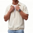 thumbnail image 5 of Vetsdori Mens Short Sleeve Shirts Fashion Pullover Outdoor Plain Casual Collar Tops for Men Summer, 5 of 8