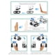thumbnail image 4 of Robot musical de juguete, control remoto musical con sensor, intercomunicador, luces LED y ojos dinámicos., 4 of 6