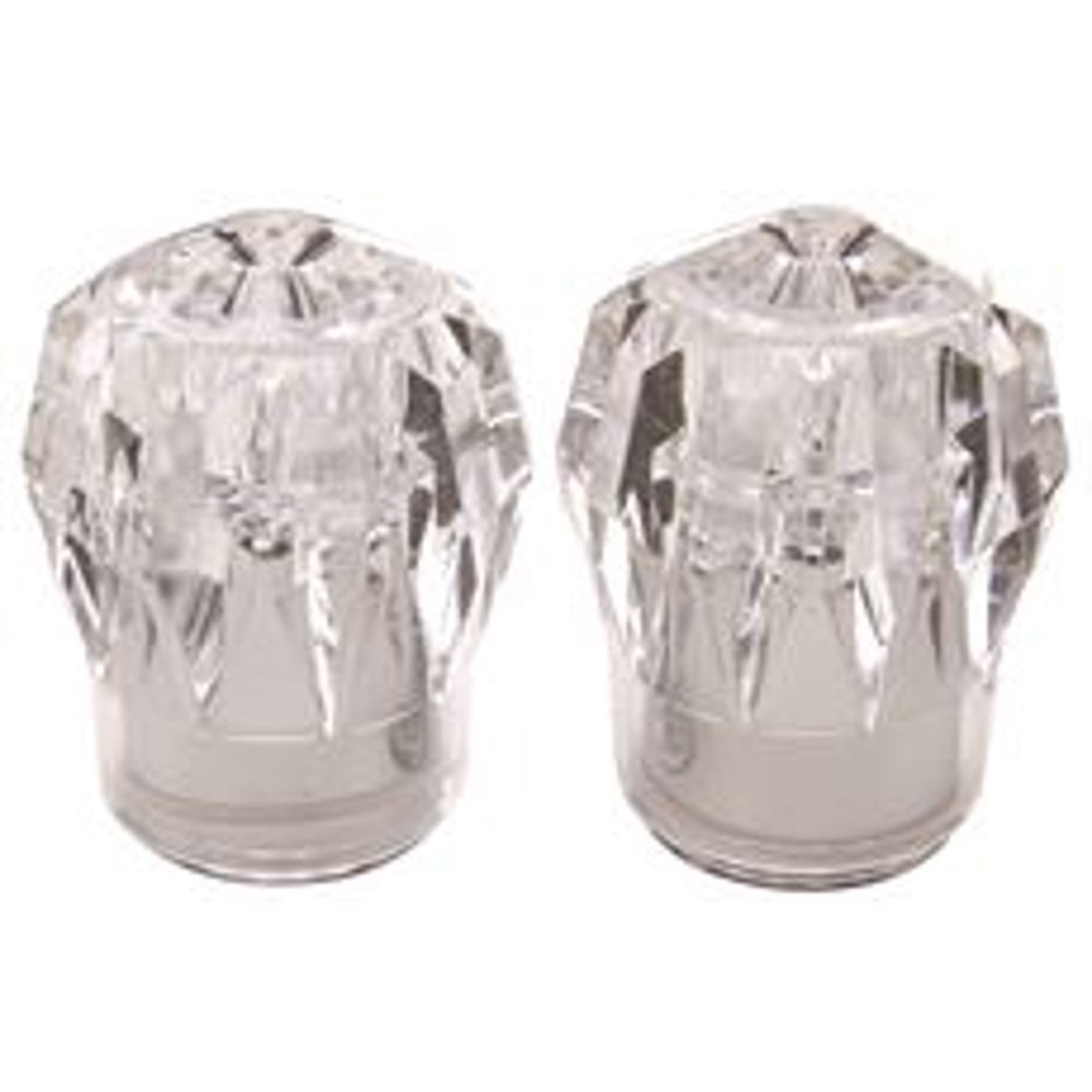 Kohler Flair Faucet Handles, Large, Acrylic