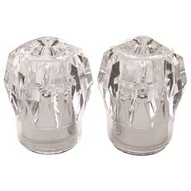 Kohler Flair Faucet Handles, Large, Acrylic