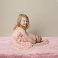 thumbnail image 2 of Soft Shaggy Fuzzy Throw Blanket - Fluffy Snuggly Faux Fur Blankets - Warm Cozy Plush Sherpa Blanket for Couch Sofa Bed Photo Props Home Decor,(60x50 Inches) Pink, 2 of 5