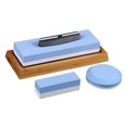 thumbnail image 1 of Amdohai 1000/6000 Grit White Corundum Double-sided Whetstone with Angel Guide Round Sharpener, 1 of 8