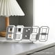 thumbnail image 2 of Reloj Despertador Digital Inteligente 3d Colorido 45422 Negro, 2 of 9