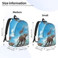 thumbnail image 3 of KLL Elephant Giraffe Print Travel Laptop Backpack - College Backpack Business Work Bag Nurse Bag Casual Daypack for Weekender Business Hiking -Small, 3 of 6