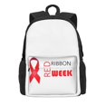 thumbnail image 2 of Red Ribbon Week Awareness Backpack,Large Capacity Travel Backpack,Laptop Backpack,Water Resistant Backpack For Women Men, 2 of 5