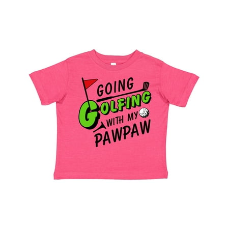 

Inktastic Going Golfing with My Pawpaw- Kids Golf Gift Toddler Boy or Toddler Girl T-Shirt