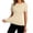 Beige_#01, variant on Sewkxo Women's Short Sleeve Workout Tops Quick Dry Athletic UPF50+ Sun Protection Shirts Gym Hiking Running Tops,Pink 3XL