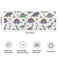 thumbnail image 3 of Watercolor Dinosaurs Eggs Plants Pattern Bathroom Rugs Mat,Non Slip Microfiber Bathroom Rug,Rubber Backing,Soft Bathroom Mats for Bathroom Floor,Tub and Shower,47x17in(120x43cm), 3 of 5