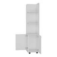 thumbnail image 6 of Wooden Cabinets, Klay 2-Door 4-Shelf Tall Storage Cabinet White, White Living Room Cabinets,Mdf Cabinets With Doors, Furniture Primary Living Space Cabinets, 6 of 8