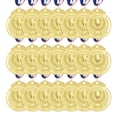 thumbnail image 1 of Uxcell Award Metals, Winner Medals Prize with Neck Ribbons Red White Blue Gold, 1 of 7