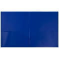 thumbnail image 4 of JAM Paper Plastic 2 Pocket POP Folders, Blue, Sold Individually, 4 of 4
