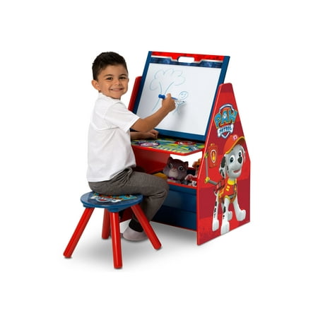 - Nick Jr. PAW Patrol Activity Center - Easel Desk with Stool & Toy Organizer by Delta Children