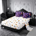 thumbnail image 4 of Erosebridal Halloween Ghost Queen Bedding 7pcs,Spooky Animal Bedding Comforter Set Queen,Purple,Reversible, 4 of 6