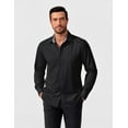 thumbnail image 3 of COOFANDY Mens Dress Shirt Long Sleeve Regular Fit Business Casual Button Down, 3 of 7