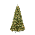 thumbnail image 4 of Tcbosik 7ft Prelit Artificial Christmas Tree with 400 Warm White Lights, 1072 Branch Tips and Metal Stand, Perfect Choice for Xmas Decoration, Green, 4 of 8