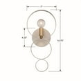 thumbnail image 6 of One Light Wall Sconce In Classic Style 7 Inches Wide By 14.75 Inches High-English Bronze/Antique Gold Finish Crystorama Lighting 581-Eb-Ga, 6 of 8