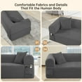 thumbnail image 6 of Floor Sofa Sofa-in-a-Box, No Installation & Easy to Transport Memory Foam With Individual Pocket Springs Seat, 6 of 6