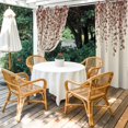 thumbnail image 4 of Outdoor Curtains for Patio Waterproof, Brown Eucalyptus Leaves Outdoor Privacy Panels Grommet, Spring Leaves Plants Country Beige Blackout Outside Curtains for Porch/Cabana 54"x95", 1 Panel, 4 of 8