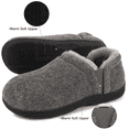 thumbnail image 5 of LongBay Men's Cozy Memory Foam Slippers Comfy Fuzzy Plush Lining House Shoes Indoor Outdoor, 5 of 6