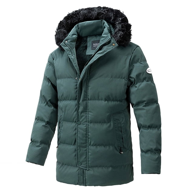 Gibobby Chamarra acolchada para hombre chamarra de invierno para hombre, chamarra acolchado para rompevientos(Verde,XG)
