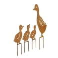 thumbnail image 3 of Estatua de jardín silueta de pato decoración de patio 4 piezas estatua de jardín de metal decoración de patio de animales accesorios de silueta de pato al aire libre para ANGGREK Otros, 3 of 7