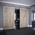 thumbnail image 3 of EightDoors 84" x 42" Z-Shape Knotty Pine Unfinished Solid Wood Core Barn Door, 3 of 3