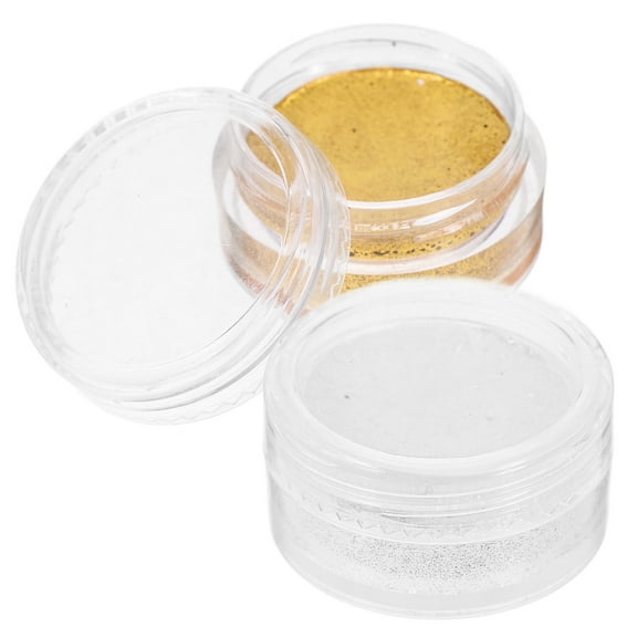 Hemoton 2PCS Glitter Watercolor Paint Set  Watercolors Travel-Friendly Painting Kit for Canvas Painting and Fabric Paint for Furniture Upholstery (5ml)