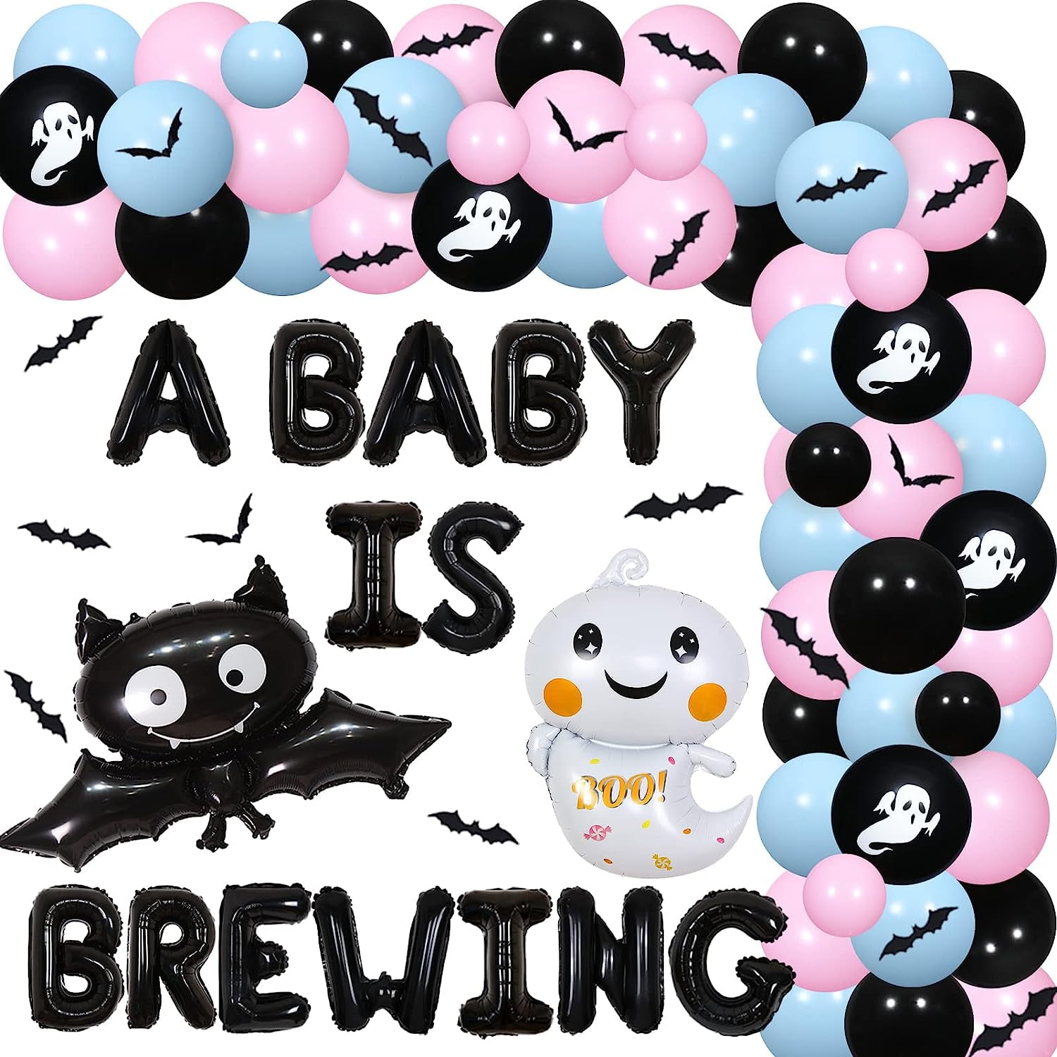 A Baby is Brewing Baby Shower Decorations Halloween, Halloween Balloon