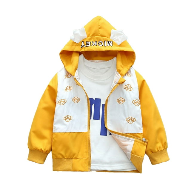 KYAIGUO Manteaux à Capuche pour Filles Enfants 1-7 Ans Manches Longues Chandails en Molleton