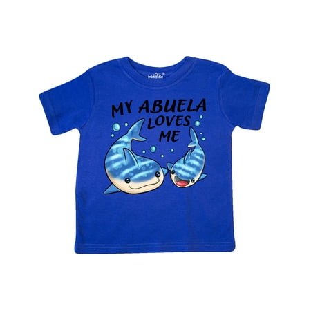 

Inktastic My Abuela Loves Me- whale shark Gift Toddler Boy or Toddler Girl T-Shirt