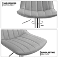 thumbnail image 6 of MoNiBloom 3 Piece Bar Dining and Chair Set, 23.5" Bar Top Table and Counter Height Adjustable Barstools for Pub Bistro Kitchen, 6 of 10