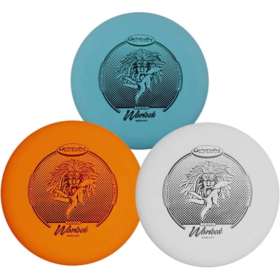 Gateway Warlock Disc Golf Putter Approach Disc - 3 Pack (Supersoft (SS))