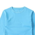 thumbnail image 4 of idosla Girls Long Sleeve Tees Solid Color Soft Loose Casual T-Shirts Kids Basic Crewneck T-Shirts Top for Teen Youth (Sky Blue, 9-10 Years), 4 of 5