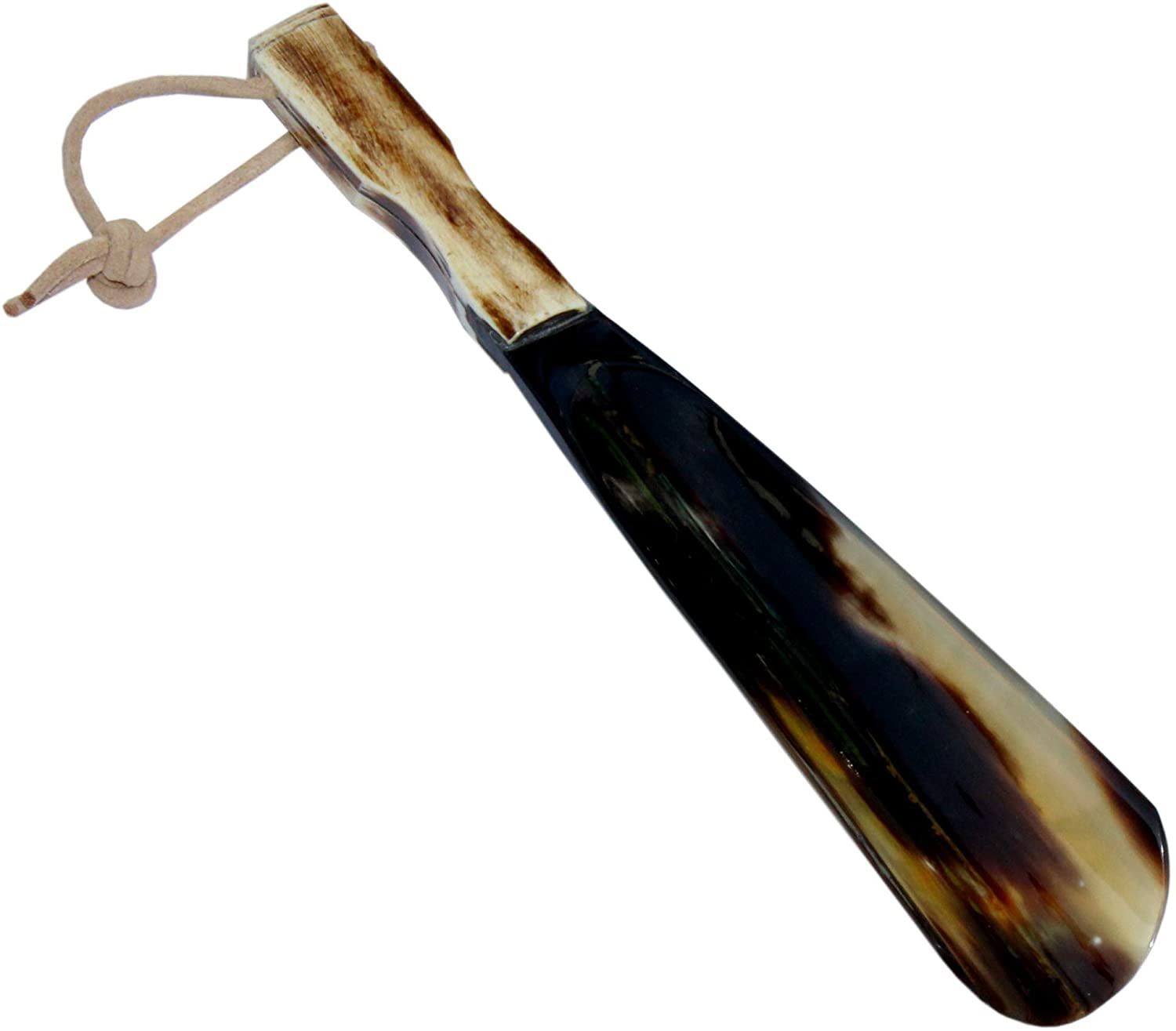 5MOONSUN5 Shoe Horn Made with Real Horn Handmade. Easy Grip Handle