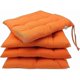 thumbnail image 1 of Set Of 4 Chair Cushions For The Garden, 40x40 Cm, Orange, 1 of 5